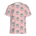 Polka Dot Koala Pattern Print Men's Athletic T-Shirt