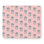 Polka Dot Koala Pattern Print Mouse Pad