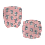 Polka Dot Koala Pattern Print Office Chair Cover