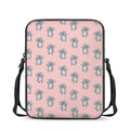 Polka Dot Koala Pattern Print Rectangular Crossbody Bag