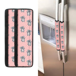 Polka Dot Koala Pattern Print Refrigerator Handle Covers