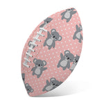 Polka Dot Koala Pattern Print Rugby Ball