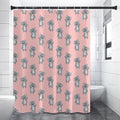 Polka Dot Koala Pattern Print Shower Curtain