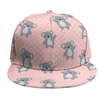 Polka Dot Koala Pattern Print Snapback Cap