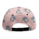 Polka Dot Koala Pattern Print Snapback Cap