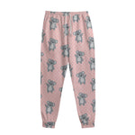 Polka Dot Koala Pattern Print Sweatpants