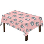 Polka Dot Koala Pattern Print Tablecloth