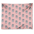 Polka Dot Koala Pattern Print Tapestry