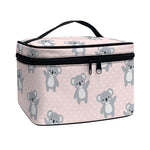 Polka Dot Koala Pattern Print Travel Makeup Bag