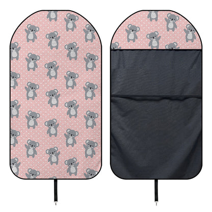 Polka Dot Koala Pattern Print Waterproof Car Seat Cover