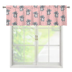 Polka Dot Koala Pattern Print Window Valance