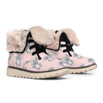 Polka Dot Koala Pattern Print Winter Boots