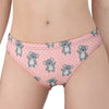 Polka Dot Koala Pattern Print Women's Panties