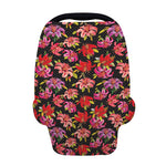 Polka Dot Lily Pattern Print Baby Seat Cover