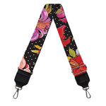 Polka Dot Lily Pattern Print Bag Strap