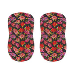 Polka Dot Lily Pattern Print Bar Stool Covers