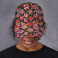Polka Dot Lily Pattern Print Baseball Cap