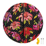 Polka Dot Lily Pattern Print Basketball