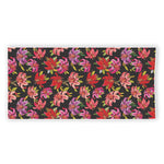 Polka Dot Lily Pattern Print Beach Towel