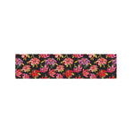 Polka Dot Lily Pattern Print Bed Runner