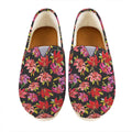 Polka Dot Lily Pattern Print Casual Shoes