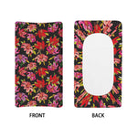 Polka Dot Lily Pattern Print Changing Pad Cover