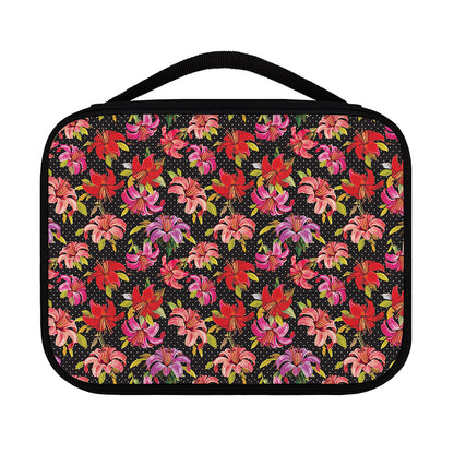 Polka Dot Lily Pattern Print Classic Bible Case