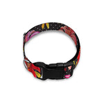 Polka Dot Lily Pattern Print Dog Collar