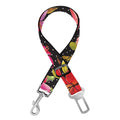 Polka Dot Lily Pattern Print Dog Seat Belt