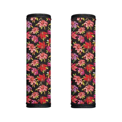 Polka Dot Lily Pattern Print Handle Covers
