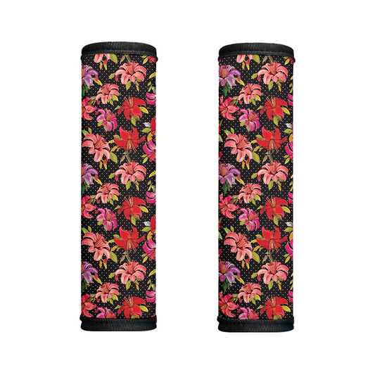 Polka Dot Lily Pattern Print Handle Covers