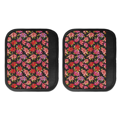 Polka Dot Lily Pattern Print Handle Covers