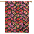 Polka Dot Lily Pattern Print House Flag