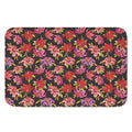 Polka Dot Lily Pattern Print Indoor Door Mat