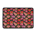 Polka Dot Lily Pattern Print Kitchen Mat