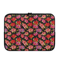 Polka Dot Lily Pattern Print Laptop Sleeve
