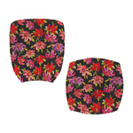 Polka Dot Lily Pattern Print Office Chair Cover