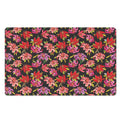 Polka Dot Lily Pattern Print Polyester Doormat