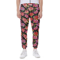 Polka Dot Lily Pattern Print Joggers