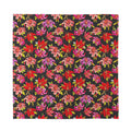 Polka Dot Lily Pattern Print Silk Bandana