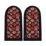 Polka Dot Lily Pattern Print Skillet Handle Cover