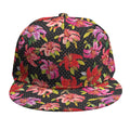 Polka Dot Lily Pattern Print Snapback Cap