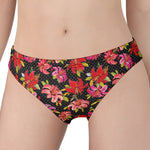 Polka Dot Lily Pattern Print Women's Panties