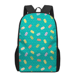 Polka Dot Macaron Pattern Print 17 Inch Backpack