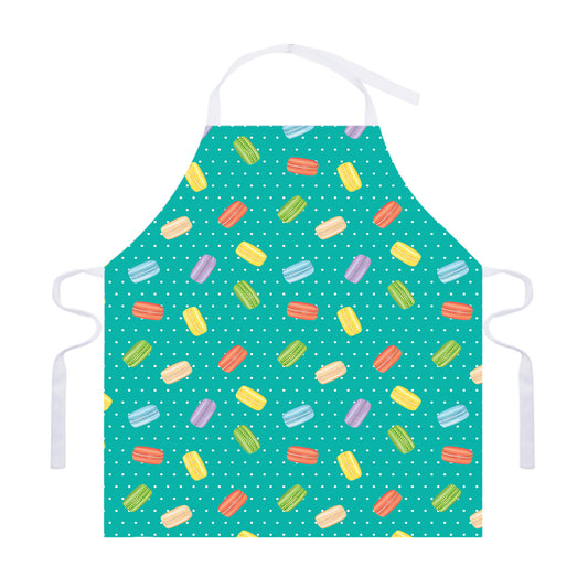 Polka Dot Macaron Pattern Print Adjustable Apron