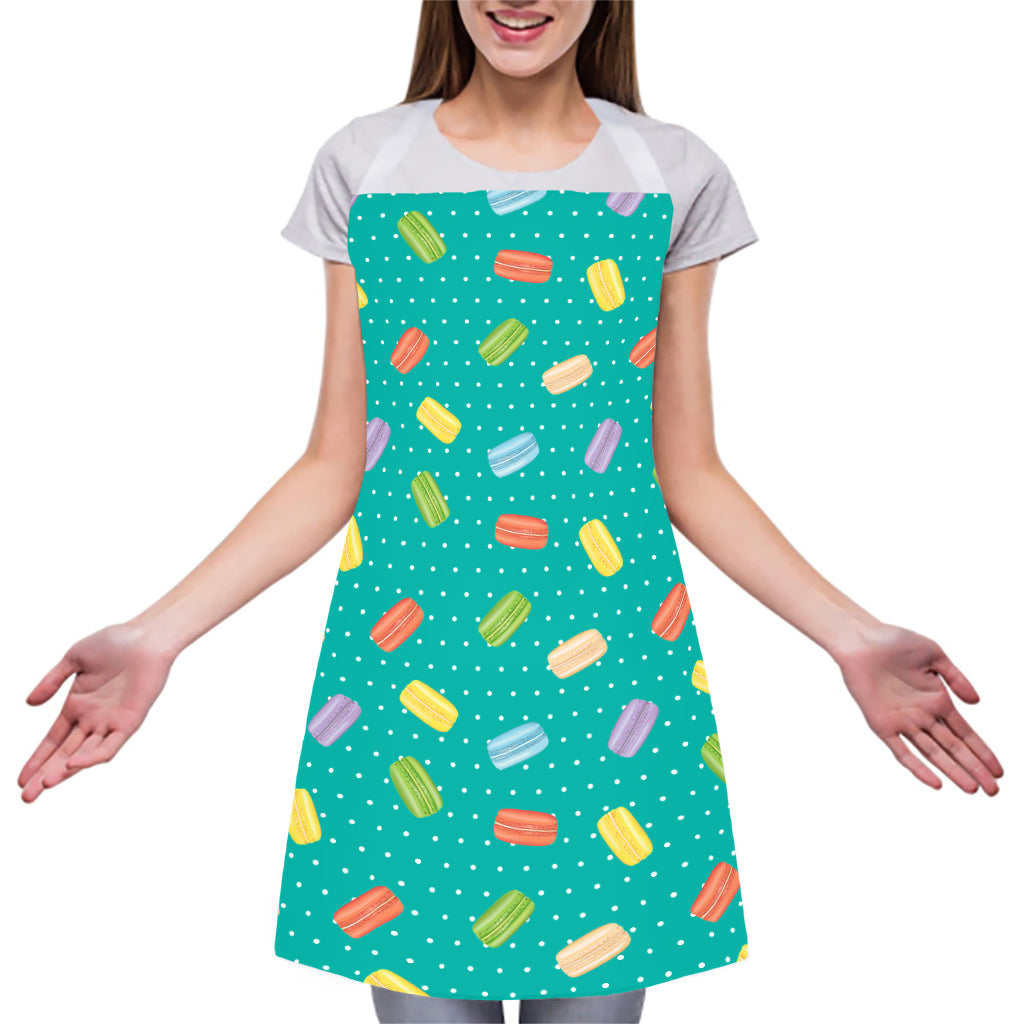 Polka Dot Macaron Pattern Print Adjustable Apron