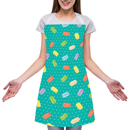 Polka Dot Macaron Pattern Print Adjustable Apron
