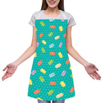 Polka Dot Macaron Pattern Print Adjustable Apron