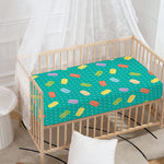 Polka Dot Macaron Pattern Print Baby Crib Sheet