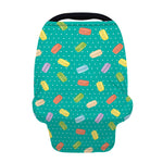 Polka Dot Macaron Pattern Print Baby Seat Cover